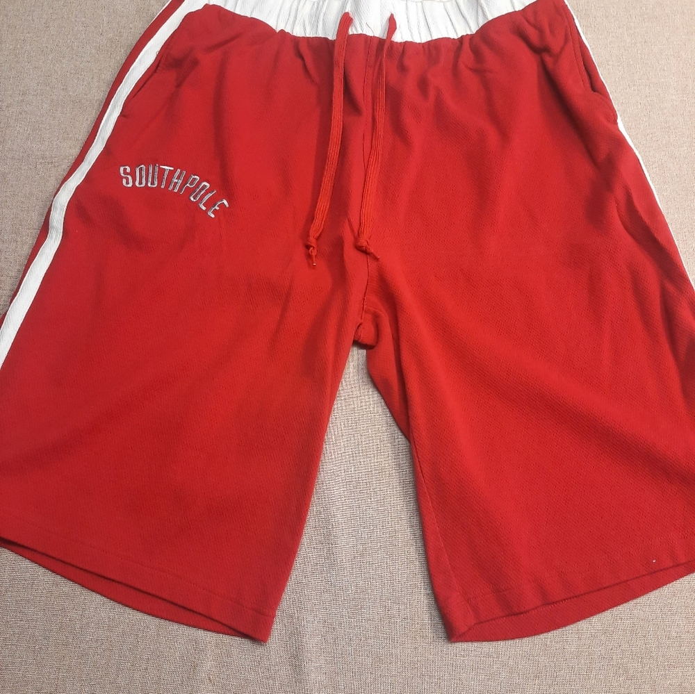 South Pole Men's 3XL Red Athletic Shorts